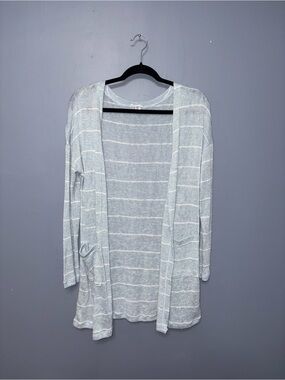 Tribal Jeans | Blue Striped Cardigan | Size Medium